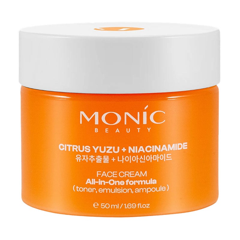 Крем для обличчя Monic Beauty Citrus Yuzu + Niacinamide Face Cream All-In-One Formula з юдзу та ніацинамідом, 50 мл