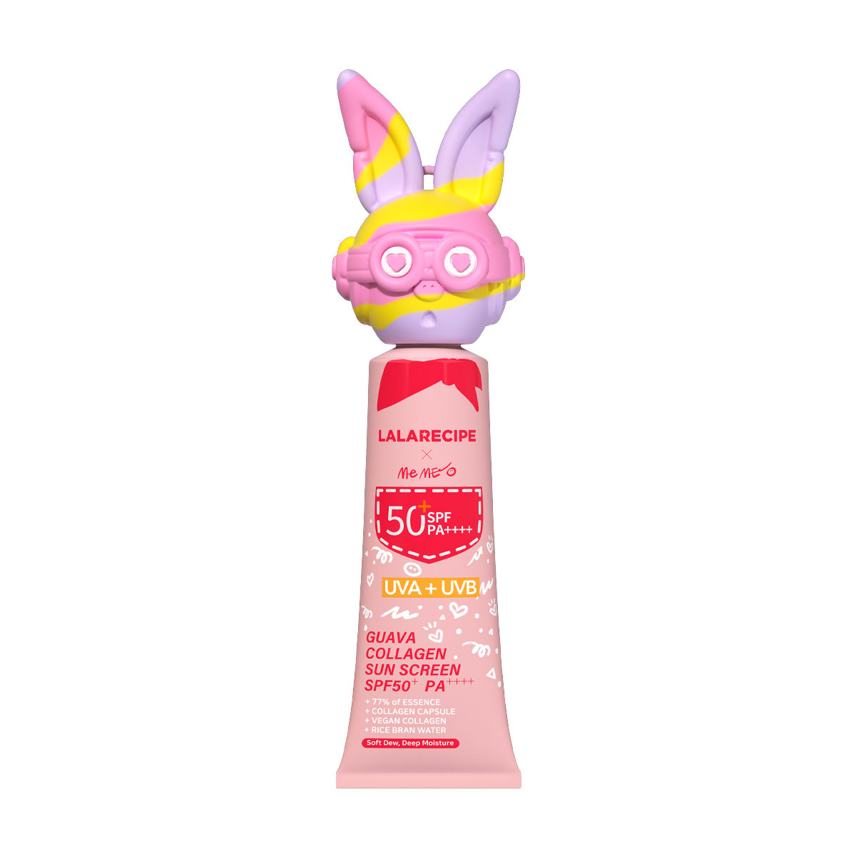 Сонцезахисний крем для обличчя Lalarecipe Guava Collagen Sun Cream з екстрактом гуави та колагену SPF 50+ PA++++, 50 мл